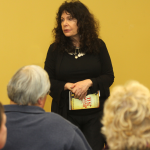 Watsonville, California, Karen Kondazian at a book signing, December 8, 2011