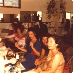 Summer of 1979 (from left to right) Aixa Fielder, Ellen Gerstein, Sue Ann Carpenter, our director (the late, great Clyde Ventura) and me as Serafina Della Rosa in Tennessee Williams\' \"The Rose Tattoo\" -- We had just won the LA Drama Critics Circle Award, Tennessee had visited a performance at The Beverly Hills Playhouse and we were invited to perform here in Carmel Valley, California at The White Oaks Theater.