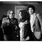 The Rose Tattoo 1979: Tennessee Williams and Karen with Director, Clyde Ventura. Photo by Jan Deen