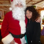 Karen and Santa - Christmas at the South Pole