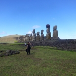 Karen\'s favorite Easter Island moment - Sunset