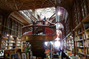 The world famous Lello Bookshop - Oporto, Portugal