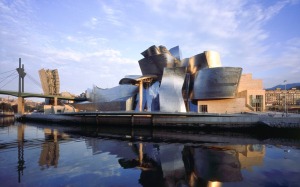Exterior of the Guggenheim Museum, designed by Frank Gehry