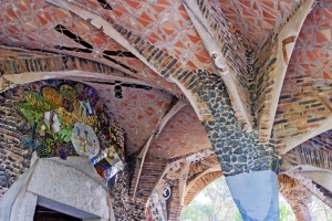 The Church of Colònia Güell by Antoni Gaudí - Barcelona, Spain
