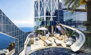 Infinity pool and waterslide, Odeon Tower Sky Penthouse - Monte Carlo, Monaco