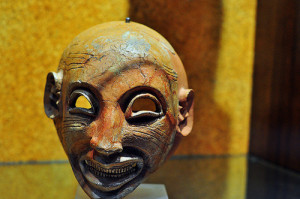 Phoenician grinning mask (5th century BCE): National Archaeological Museum - Cagliairi, Sardinia