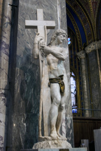 Michelangelo's "Cristo della Minerva" at the Church of Santa Maria sopra Minerva - Rome, Italy 