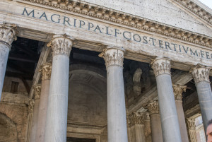 Exterior of the Pantheon - Rome, Italy