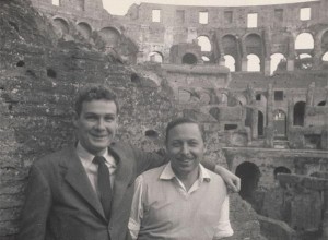 Tennessee Williams in Rome, Italy.