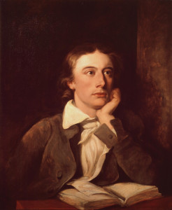 Portrait of John Keats by William Hilton.