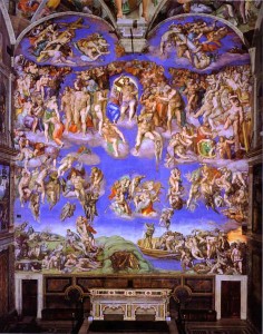 “The Last Judgement” by Michelangelo – Vatican City, Rome.
